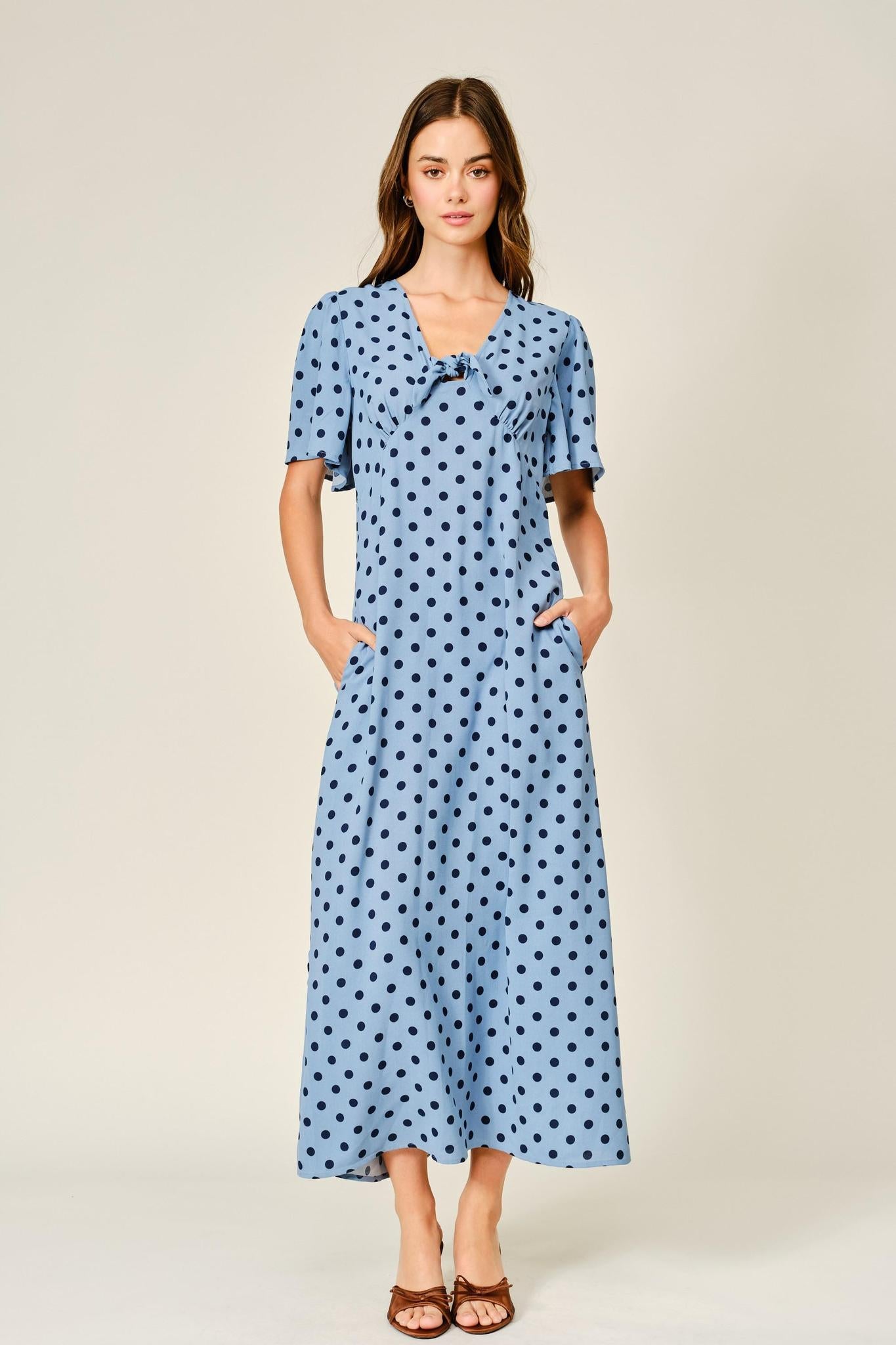 Cece Modest Midi in Blue Small