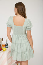 Elsie Modest Midi in Light Sage