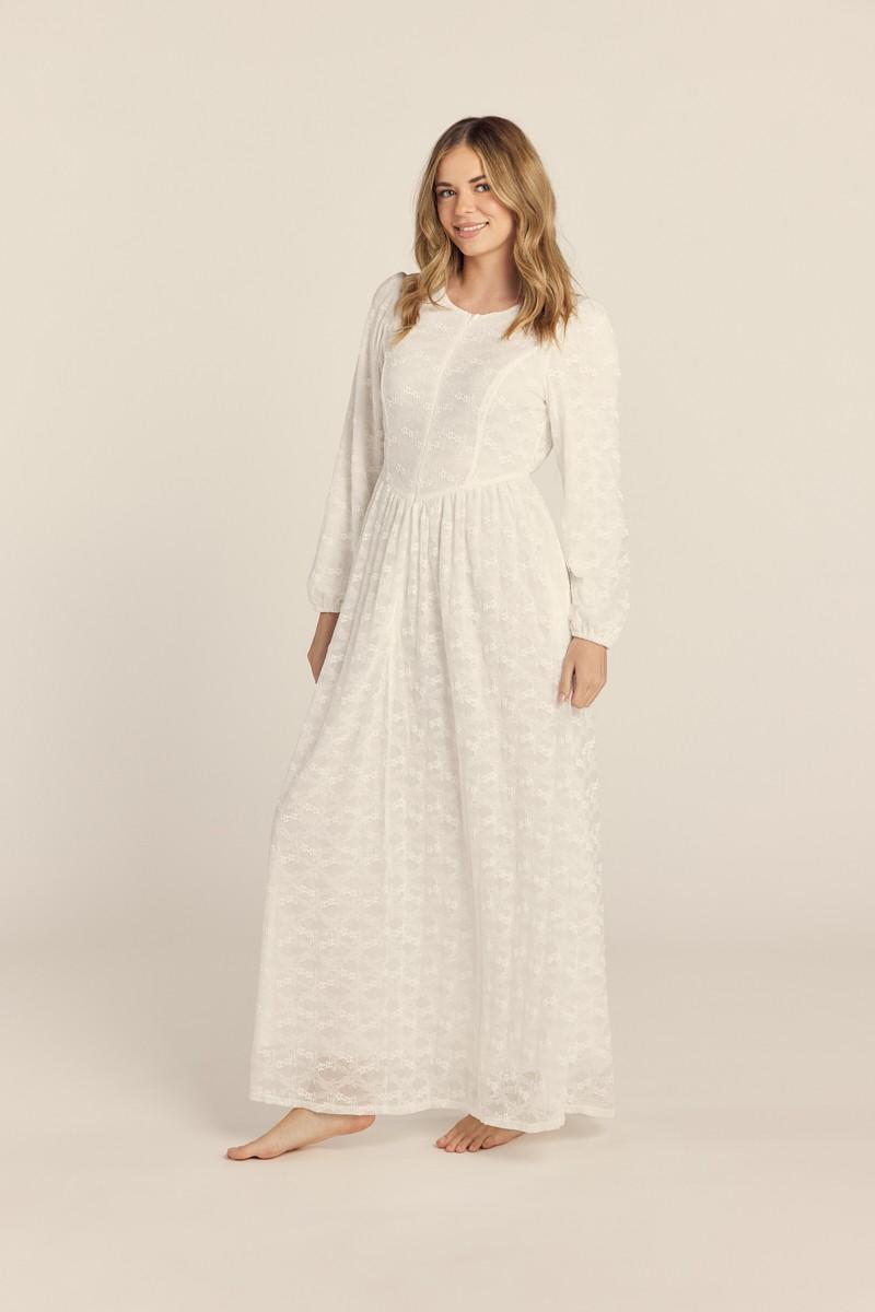 Faith Temple Dress in White