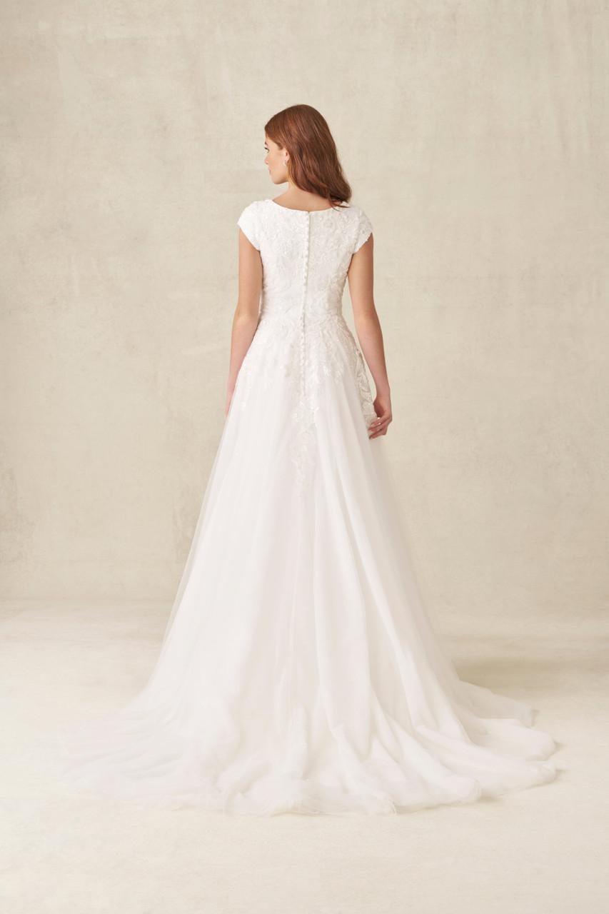 M782NC Modest Wedding Dress