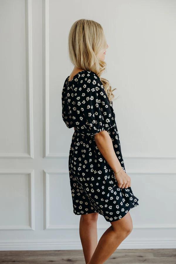 Tatum Modest Midi in Muted Floral