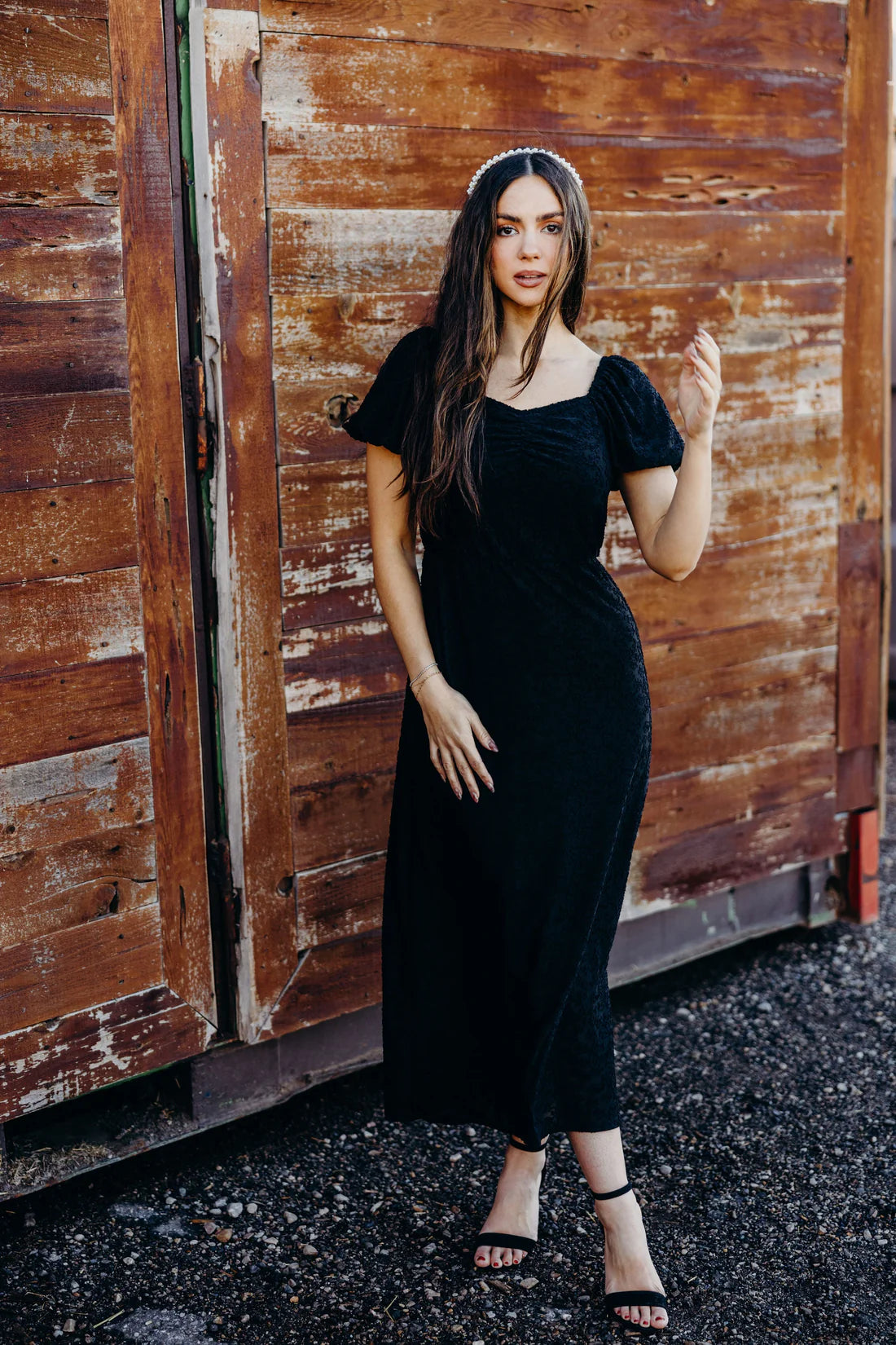 Rae Modest Midi in Black XLarge