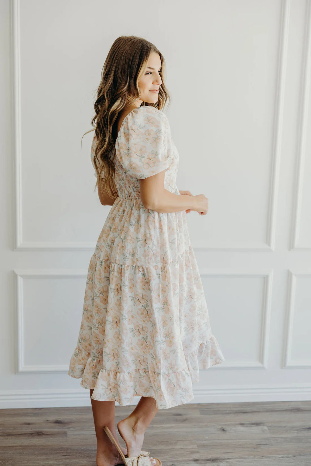 Poppy Modest Midi in Morning Dew – A Closet Full of Dresses Poppy Modest Midi in Morning Dew – A Closet Full of Dresses
