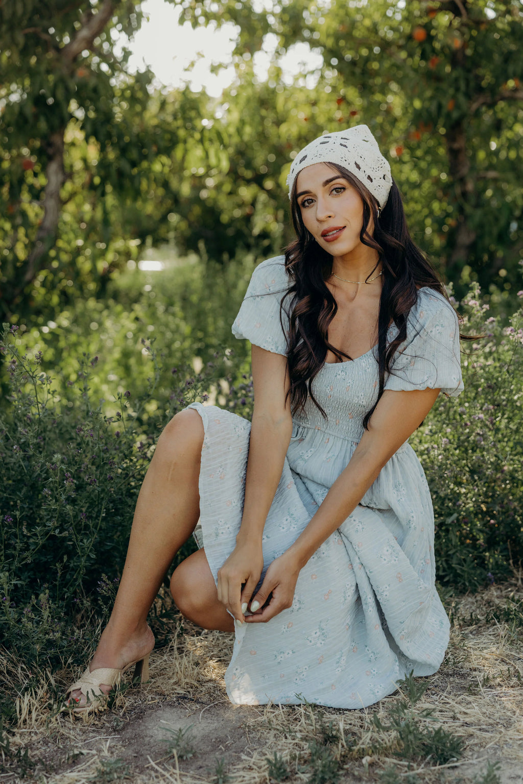 Miley Modest Midi in Morning Meadow