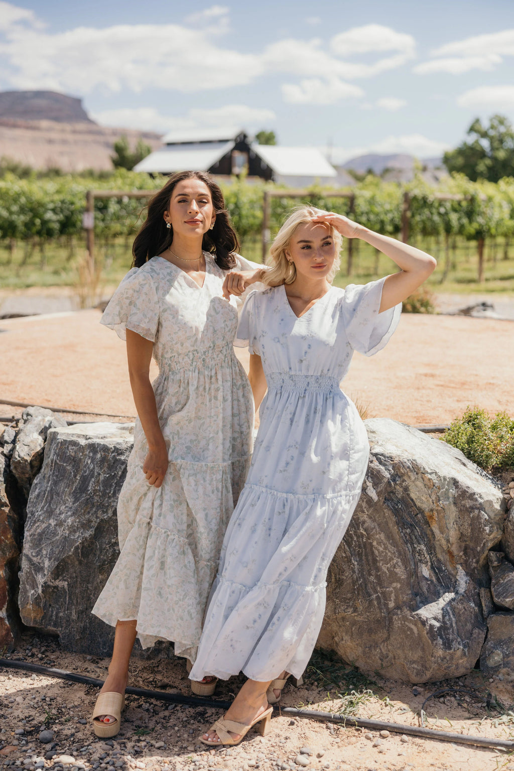 Eden Modest Maxi in Whimsical Petal