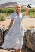 Eden Modest Maxi in Whimsical Petal