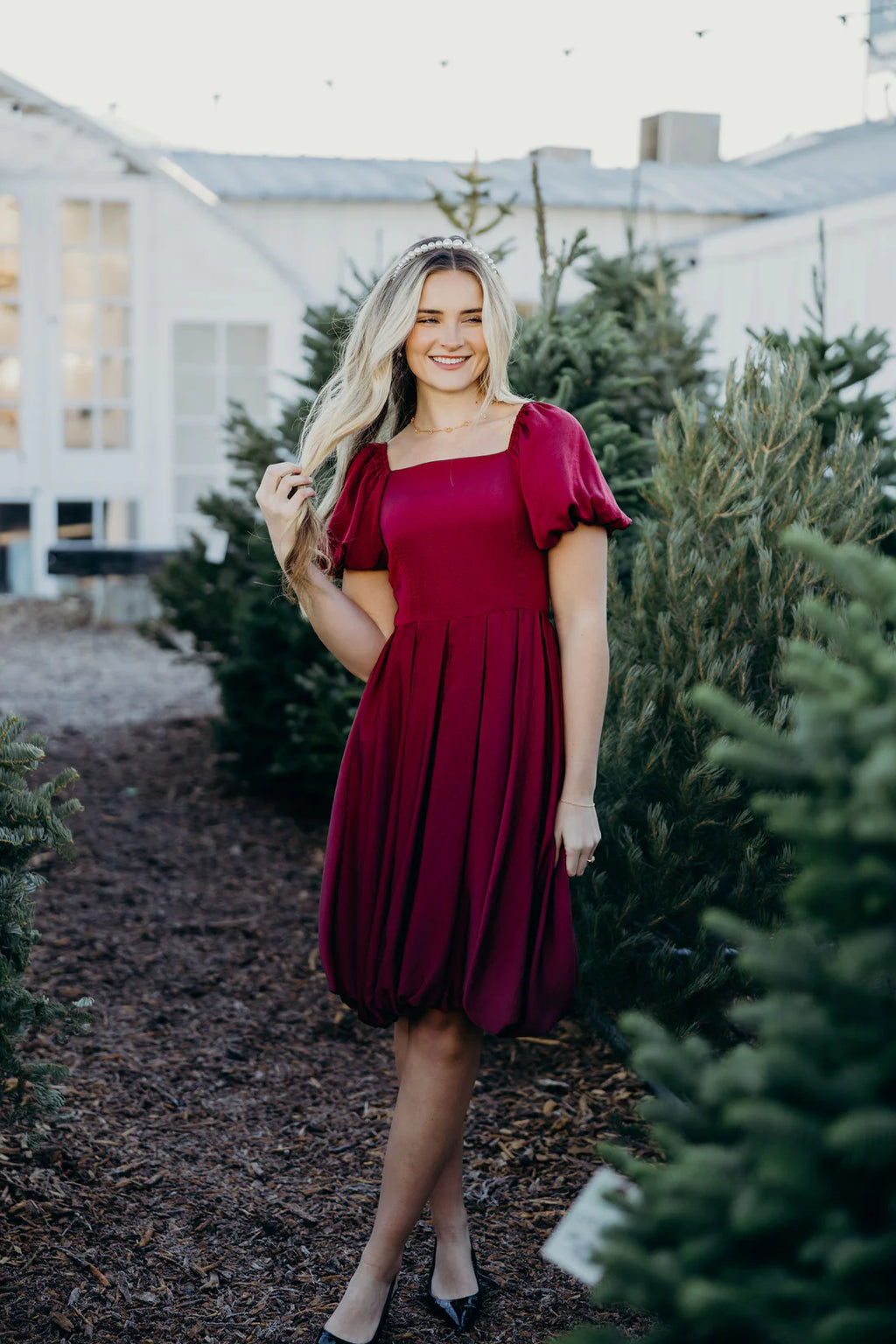 Berry bridesmaid dress on sale