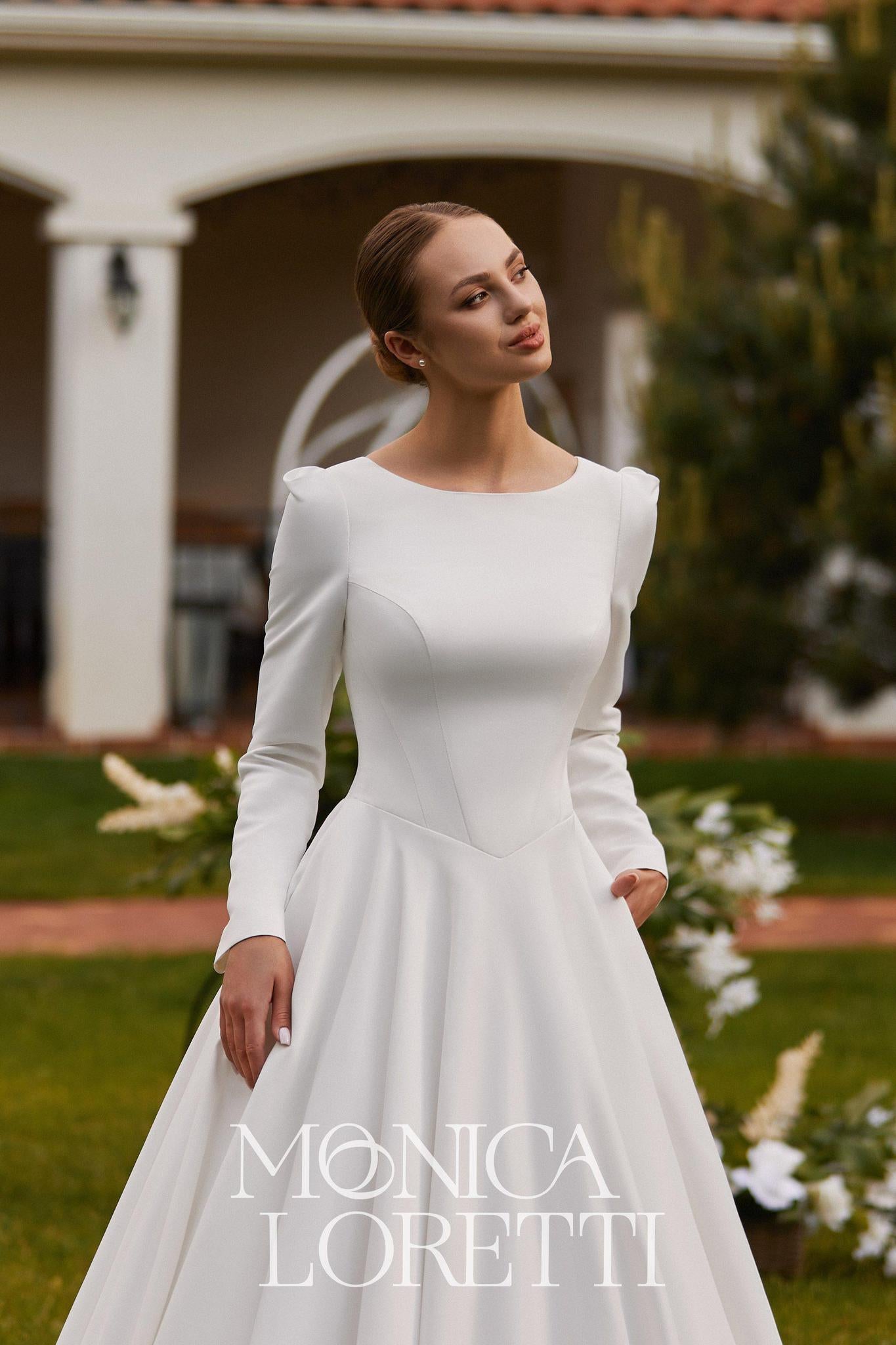 8337 Modest Wedding Dress