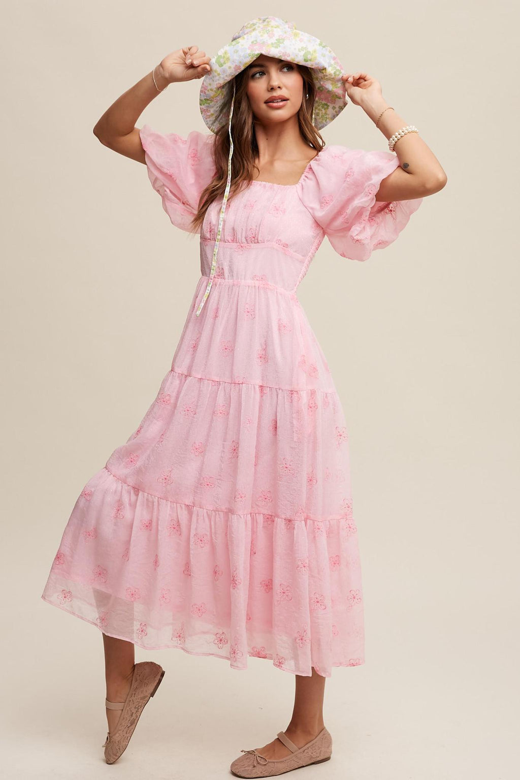 Jessica Modest Maxi in Ballerina Pink