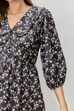 Briggs Modest Dress in Black Multi