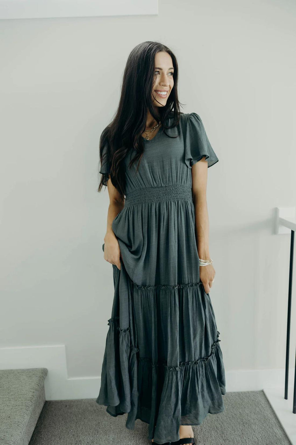 Taylor Modest Maxi in Atlantic