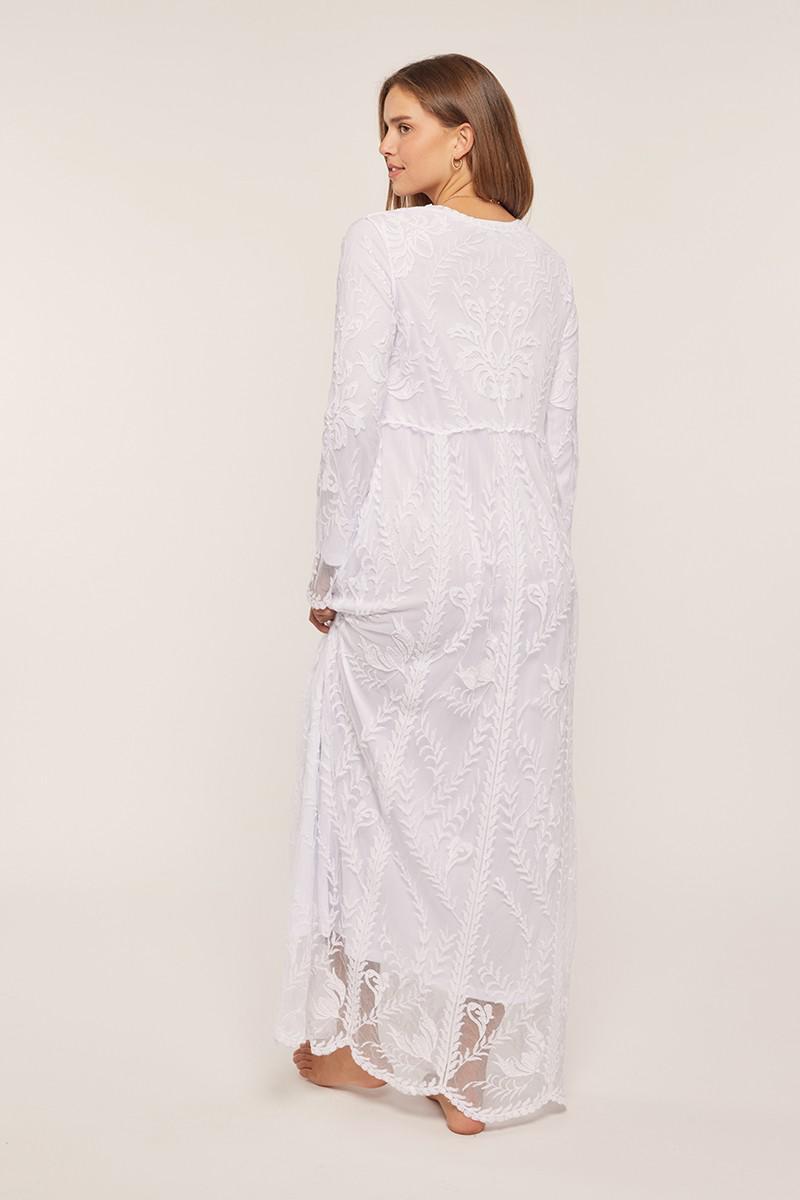 Sandy Embroidered Temple Dress