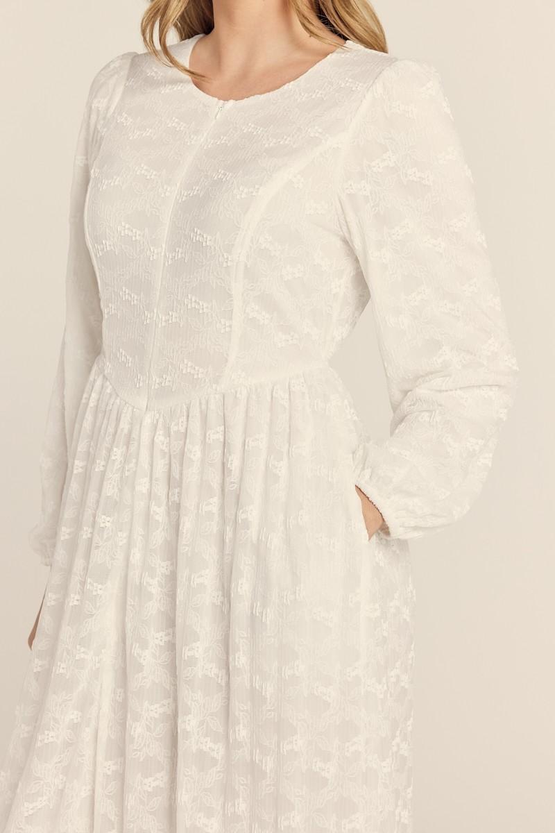 Faith Temple Dress in White