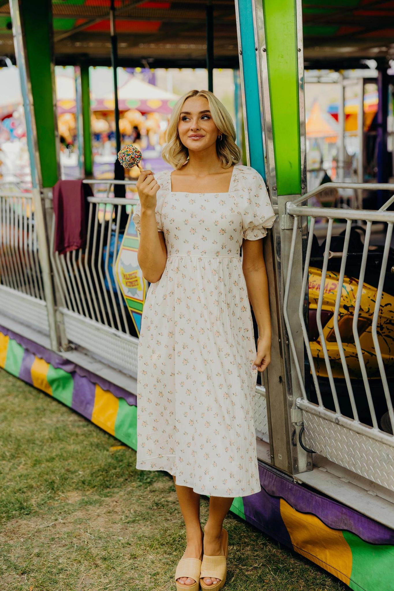 Arlow Modest Midi in Peach Blossom