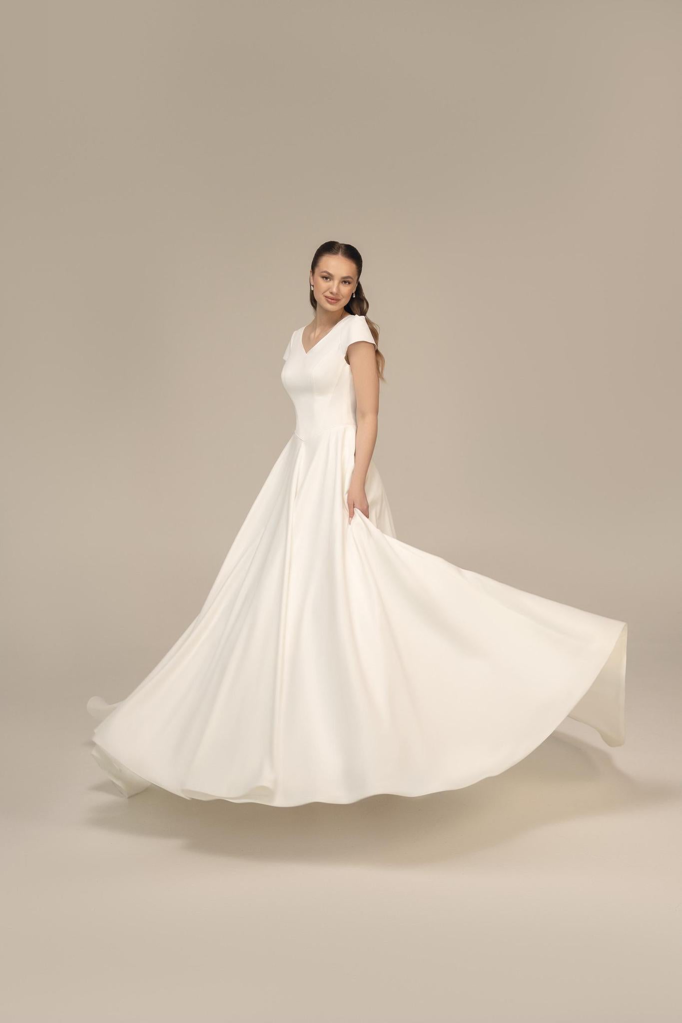 8386 Modest Wedding Dress