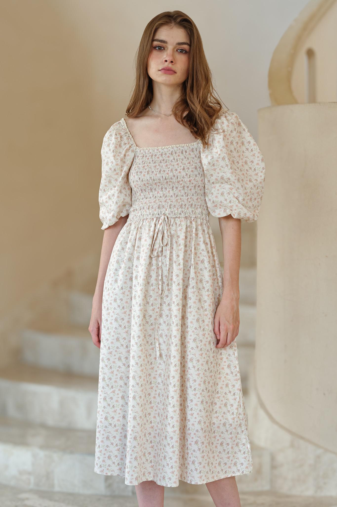 Carmen Modest Midi in Cream Medium Carmen Modest Midi in Cream Medium