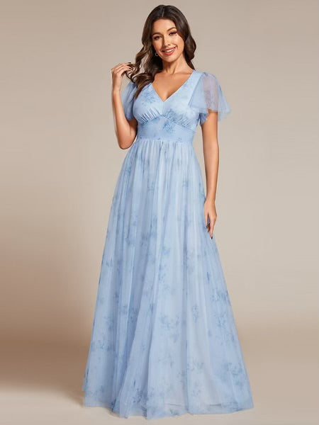Sharla Modest Maxi in Ice Blue