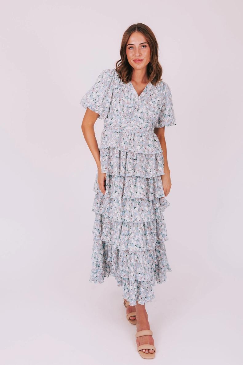 Meredith Modest Maxi in Ash Blue