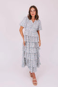 Meredith Modest Maxi in Ash Blue