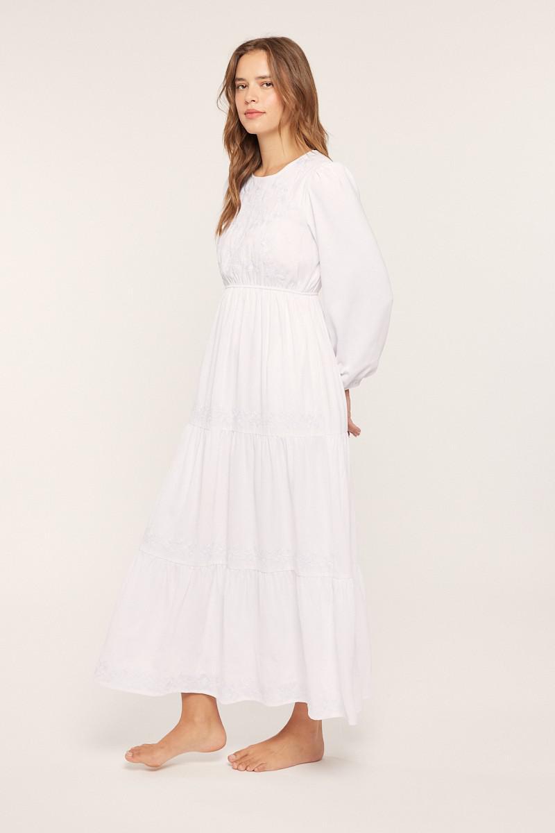 Patsy Petite Embroidered Temple Dress