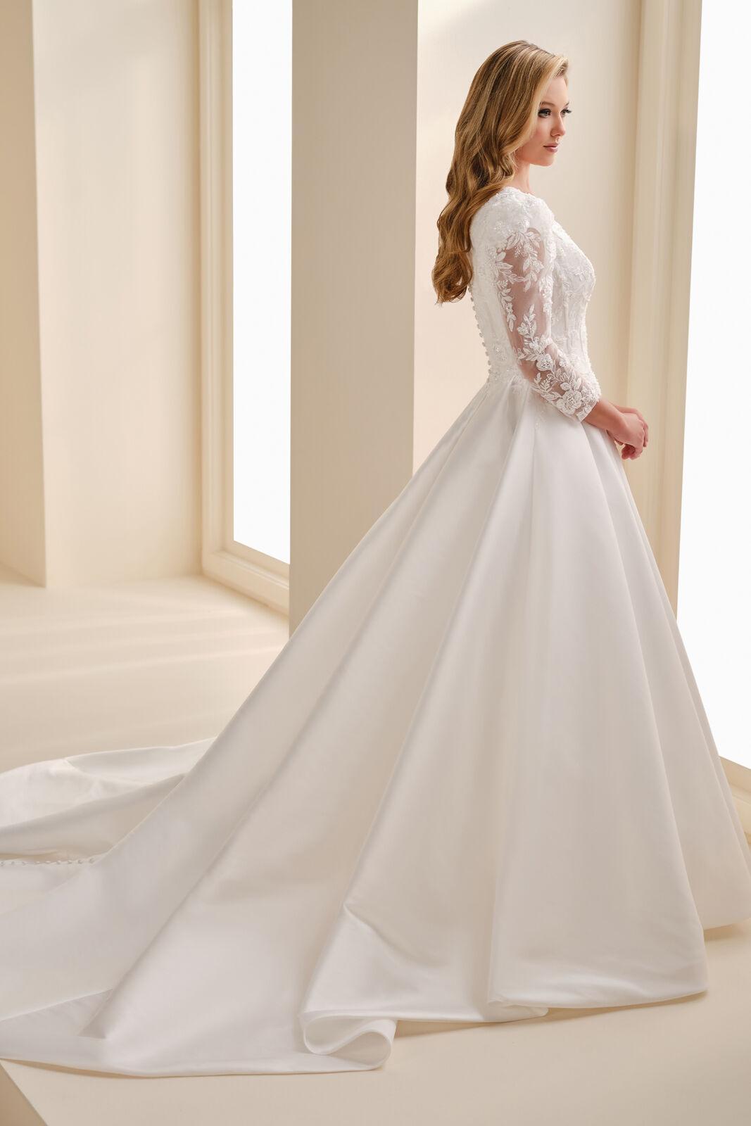 MOD343 Modest Wedding Dress
