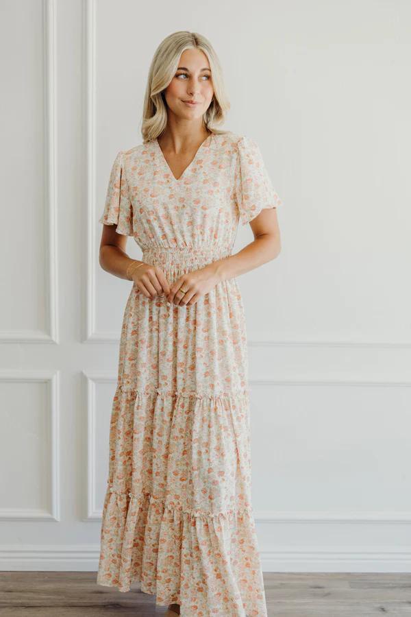 Eden Modest Maxi in Honeydew Rose XLarge Eden Modest Maxi in Honeydew Rose XLarge