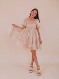 Alexis Modest Dress in Champagne