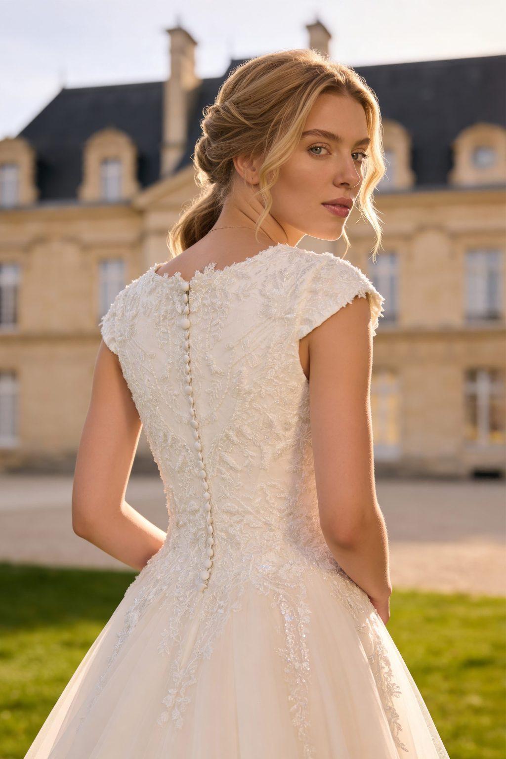 8393 Modest Wedding Dress