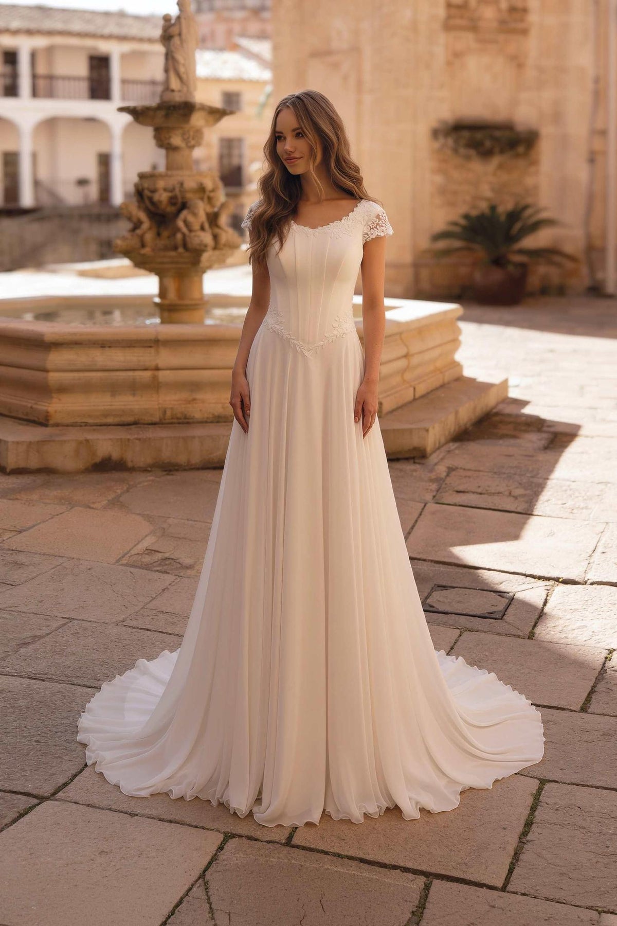 8432 Modest Wedding Dress
