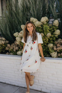 Maeve Modest Dress in Spanish Rose