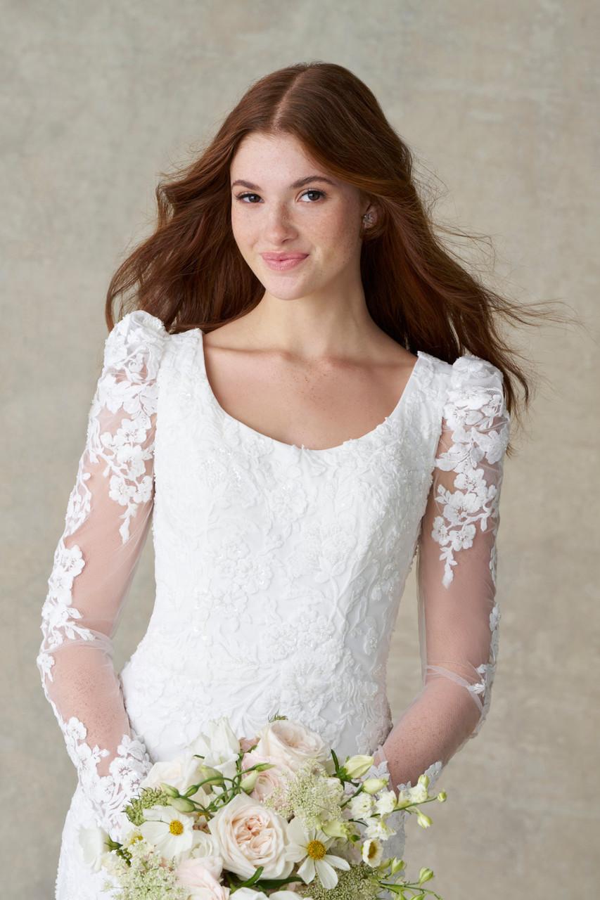 M805 Modest Wedding Dress