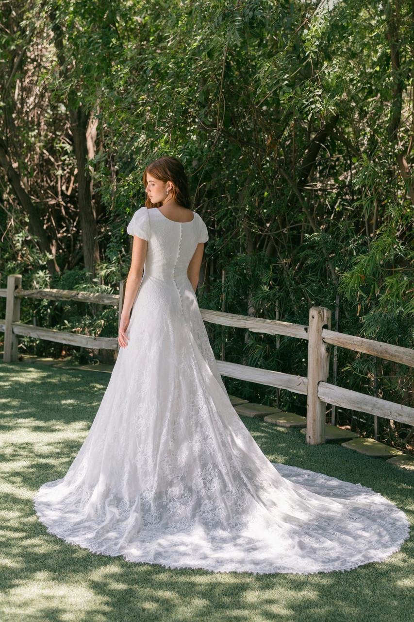 M789 Modest Wedding Dress