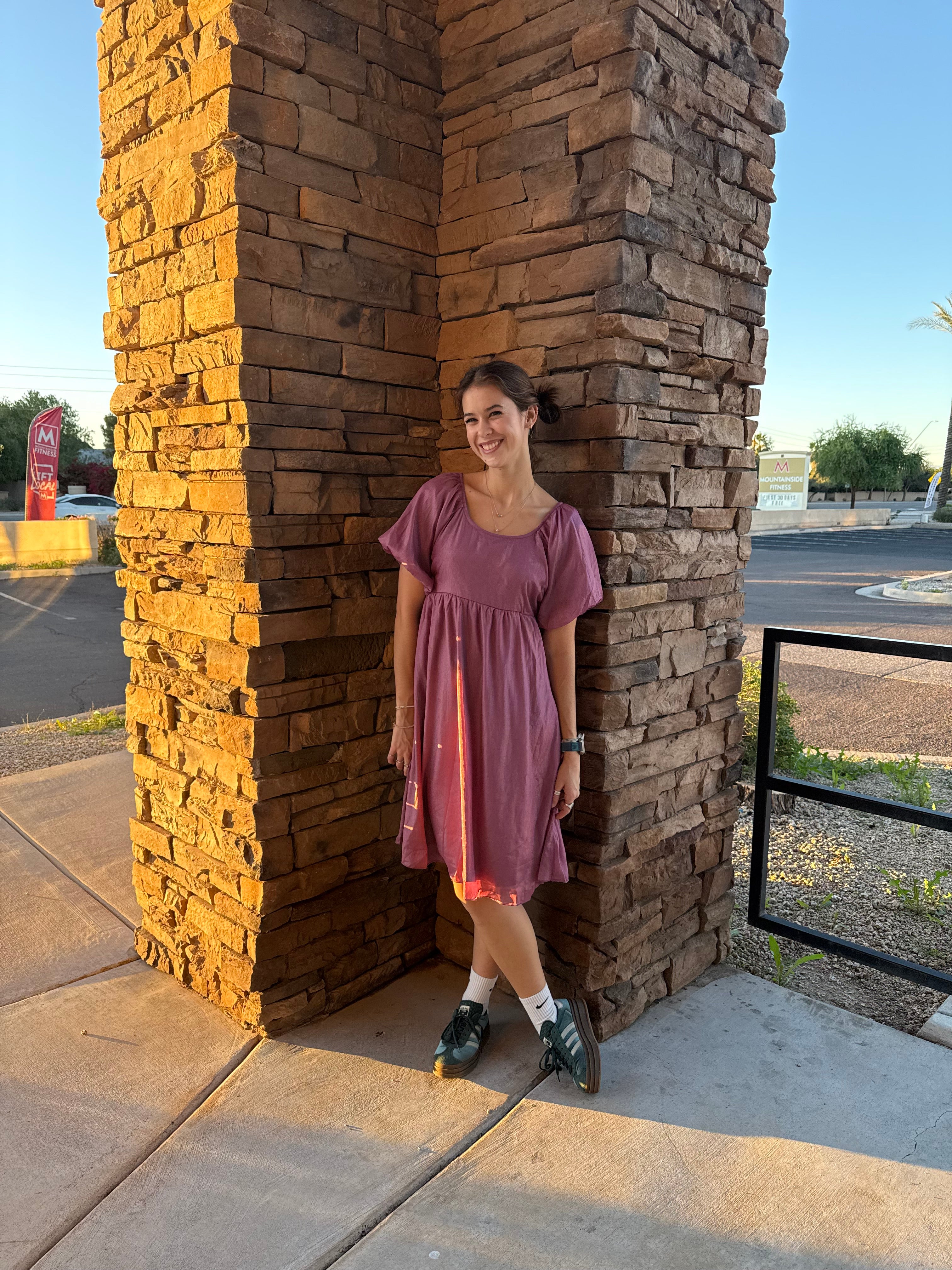 Raquel Modest Midi in Mystic Lilac