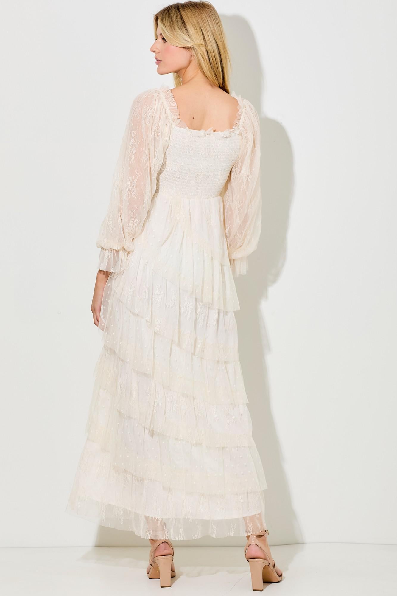 Cecilia Modest Maxi in Cream