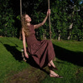 Janalee Modest Midi in Brown Mutli