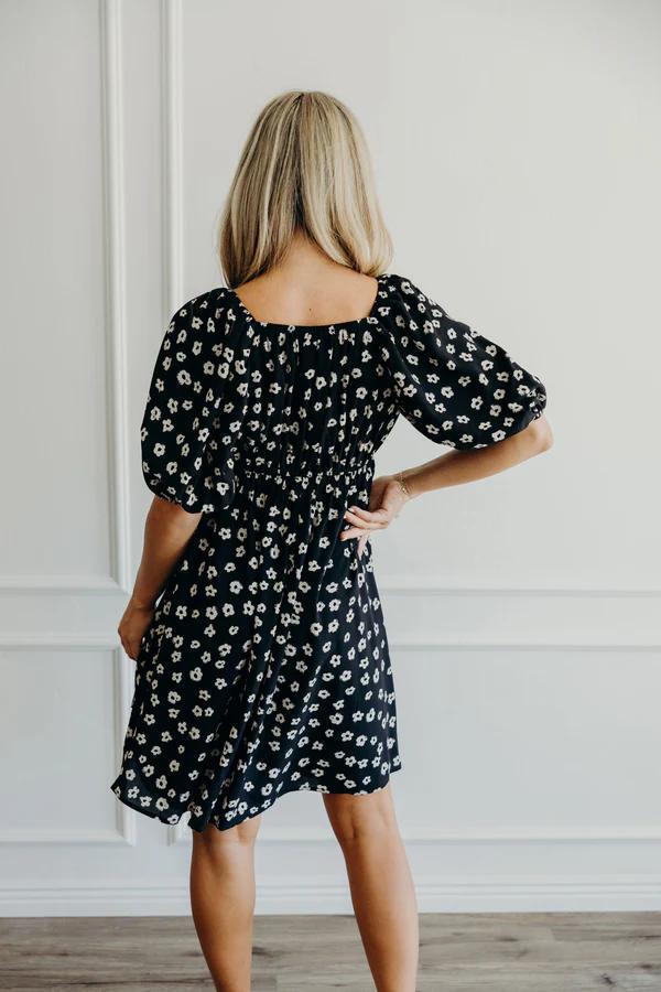 Tatum Modest Midi in Muted Floral