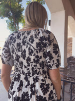 Remy Modest Midi in Ivory Multi