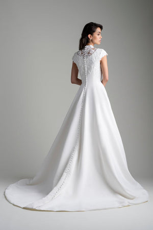 M750 Modest Wedding Dress