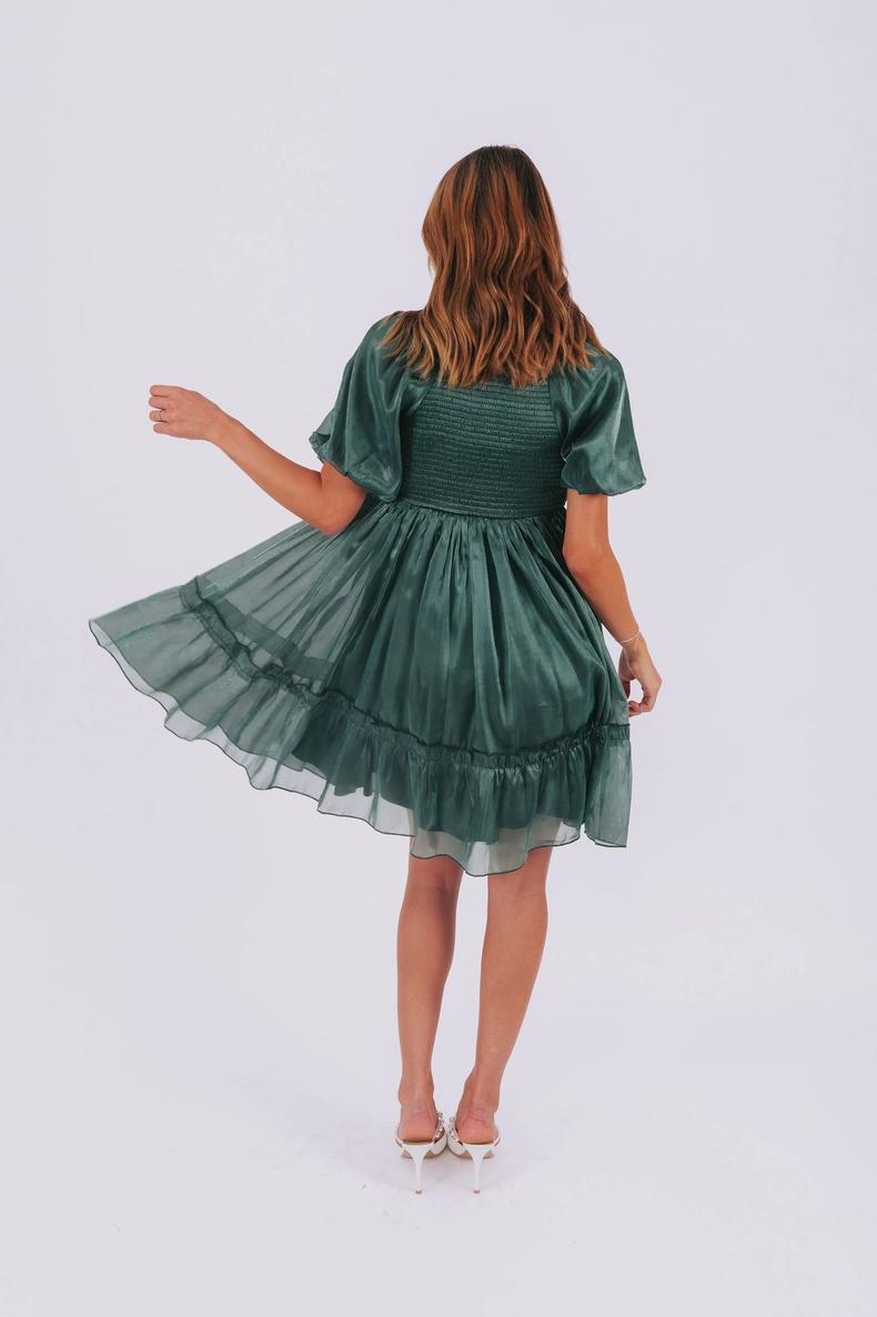 Alexis Modest Dress in Emerald