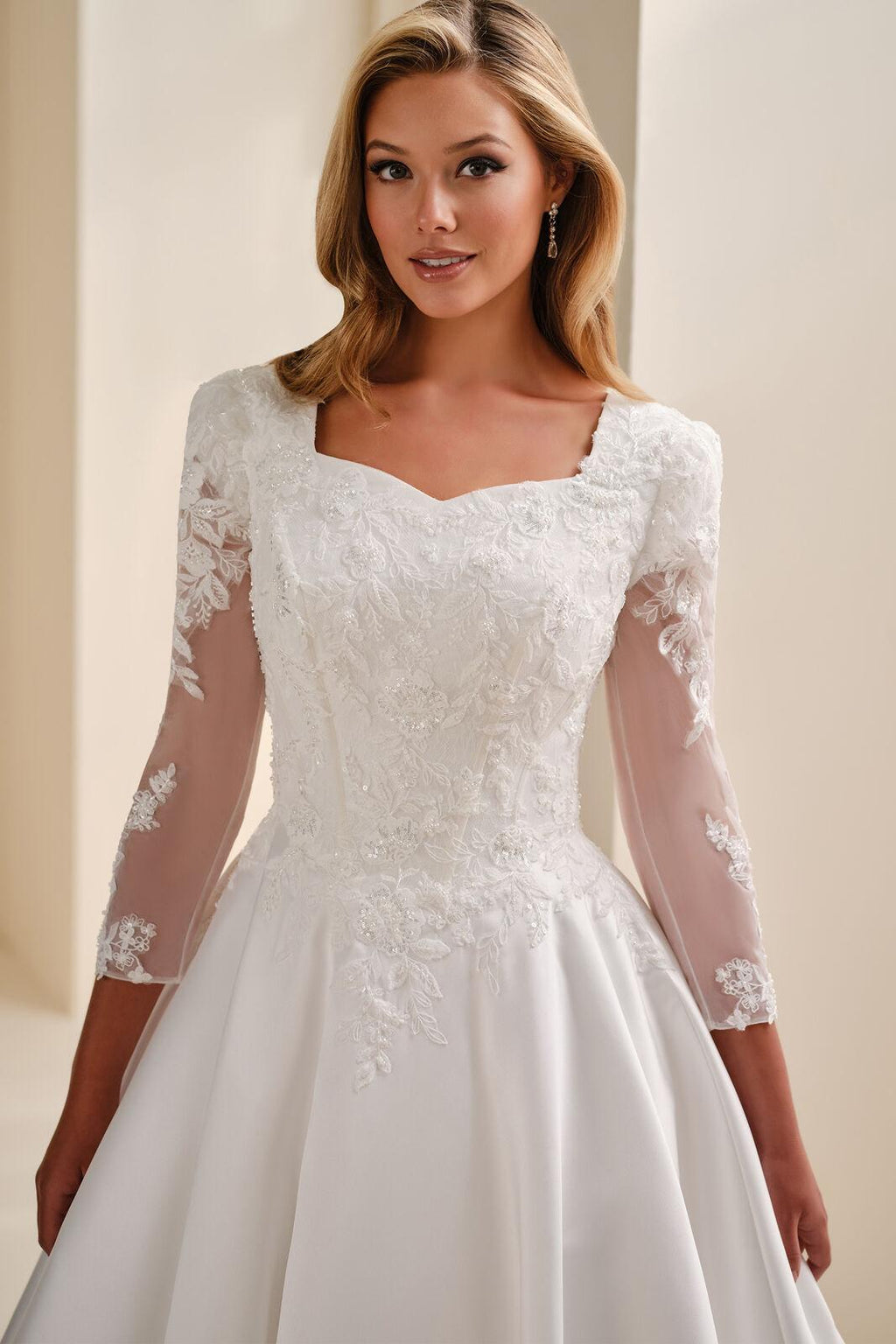MOD343 Modest Wedding Dress