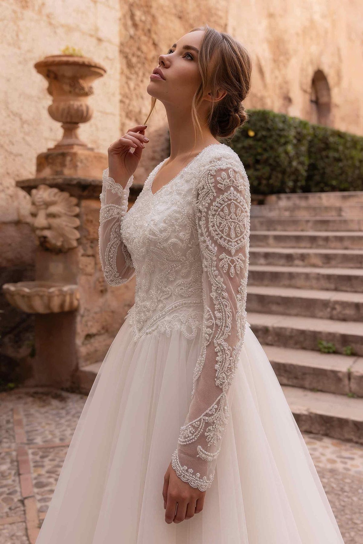8438 Modest Wedding Dress