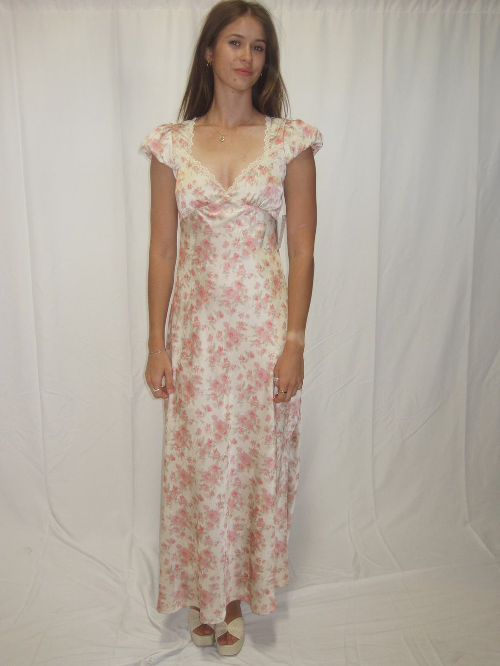 Elysia Midi in Porcelain Blossom