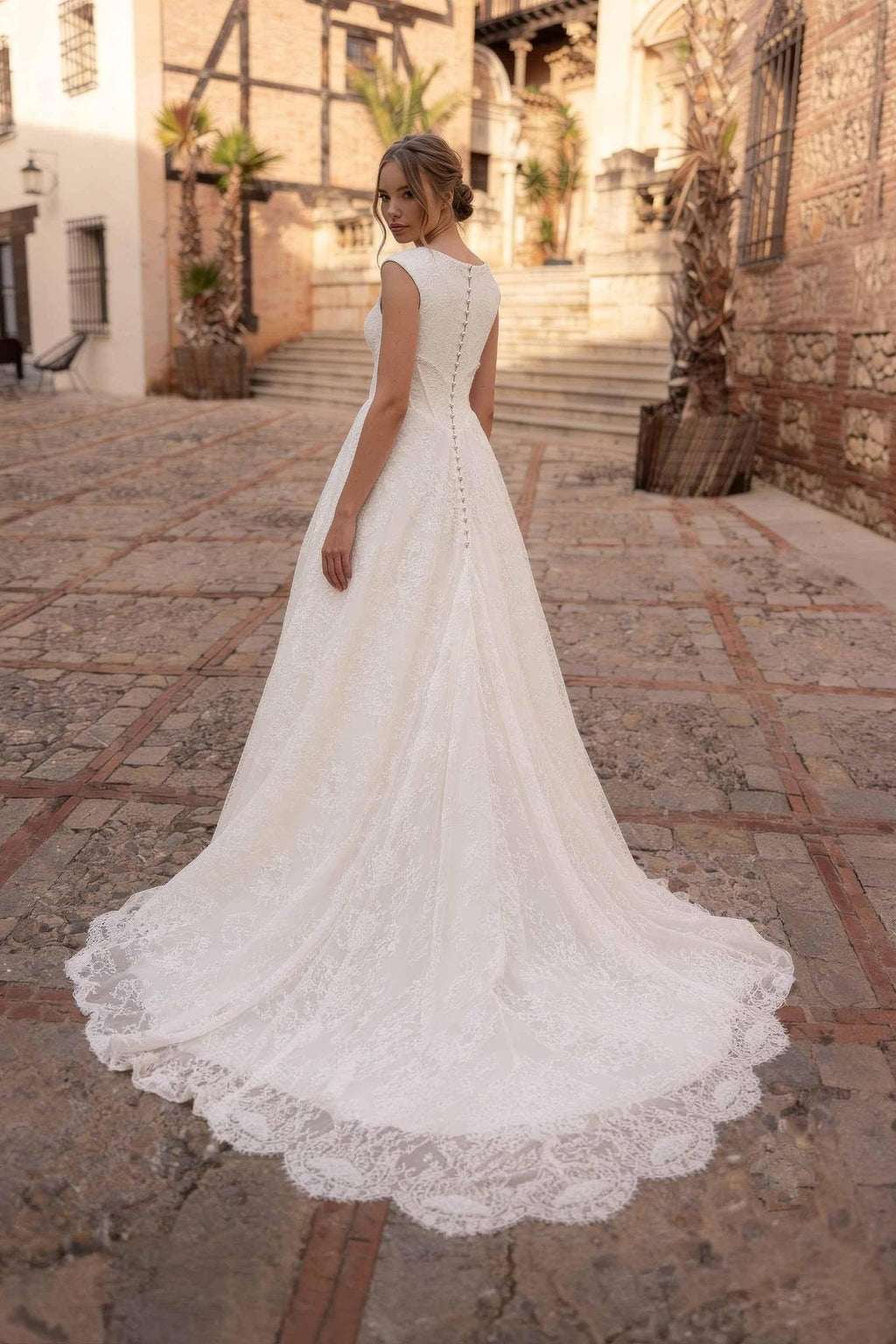 8436 Modest Wedding Dress