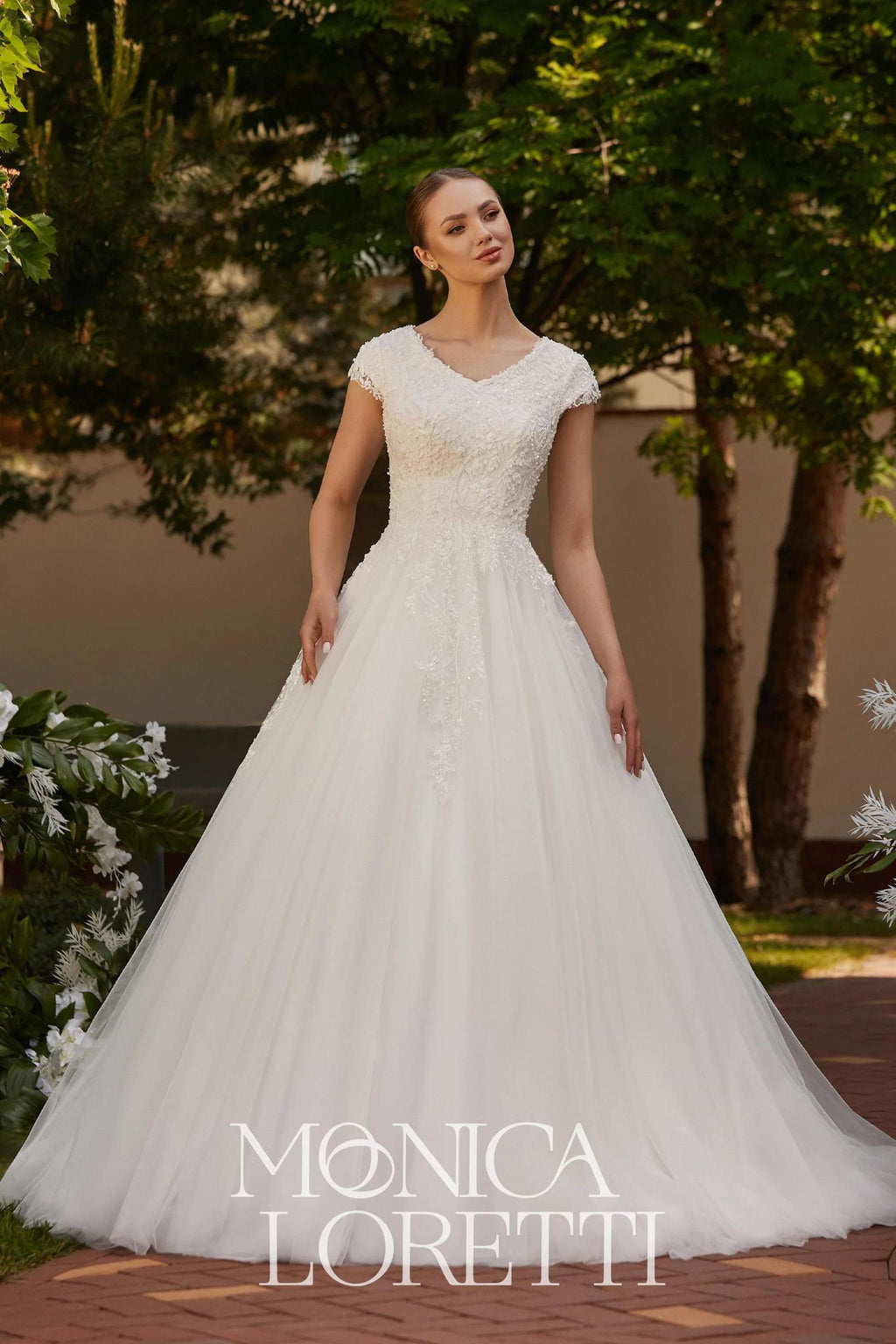 8347 Modest Wedding Dress