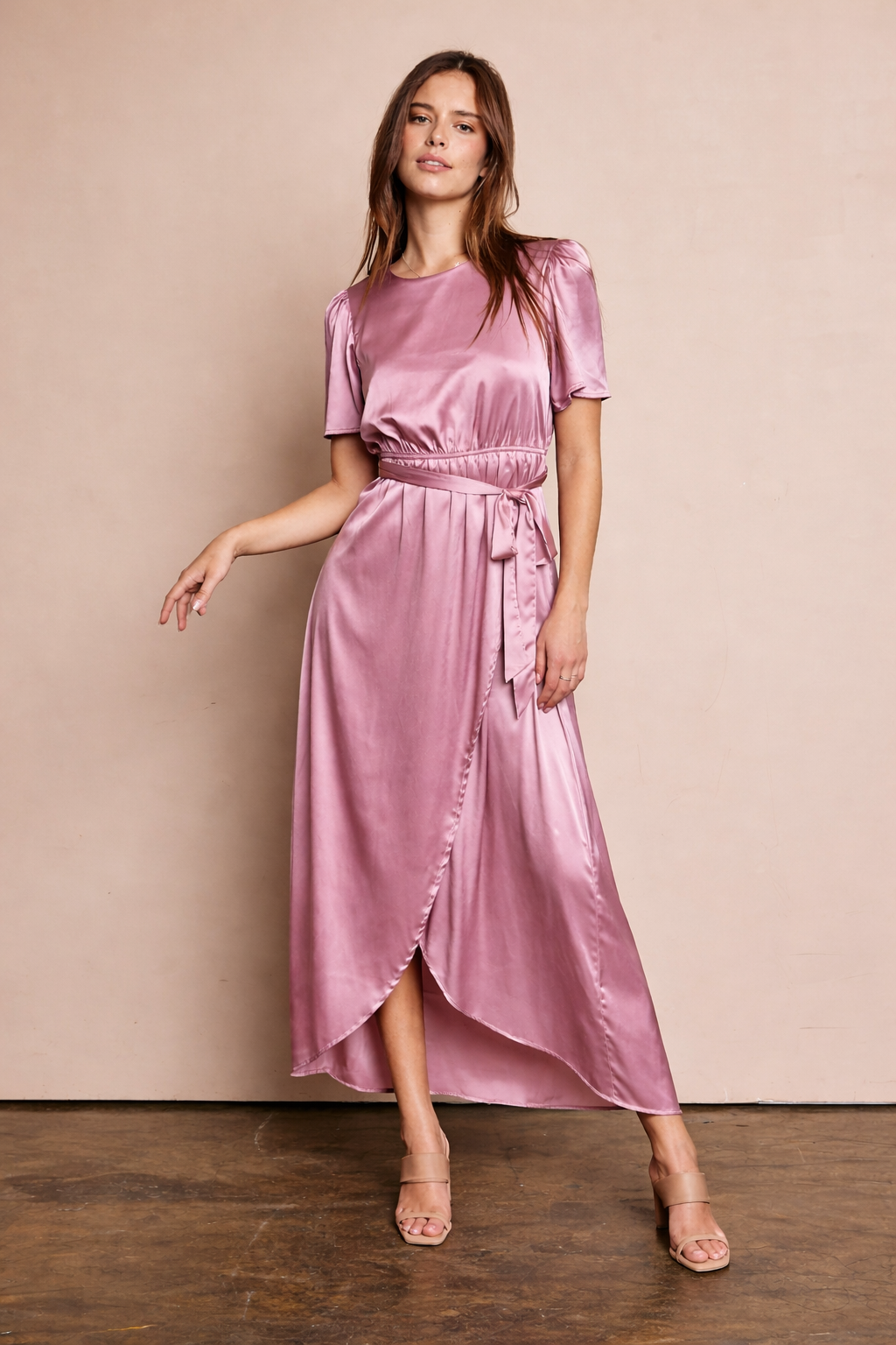 Bailey Modest Maxi in Blush
