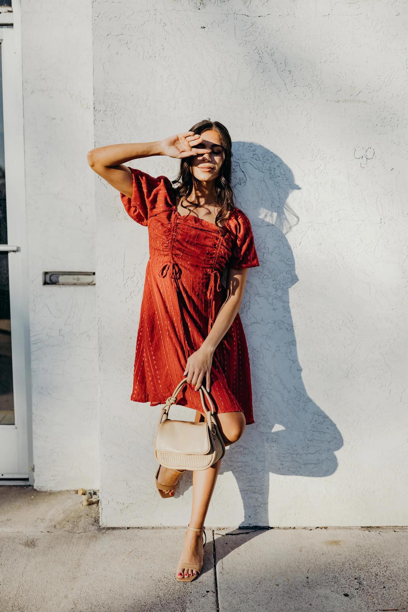Saylor Modest Dress in Berrywood