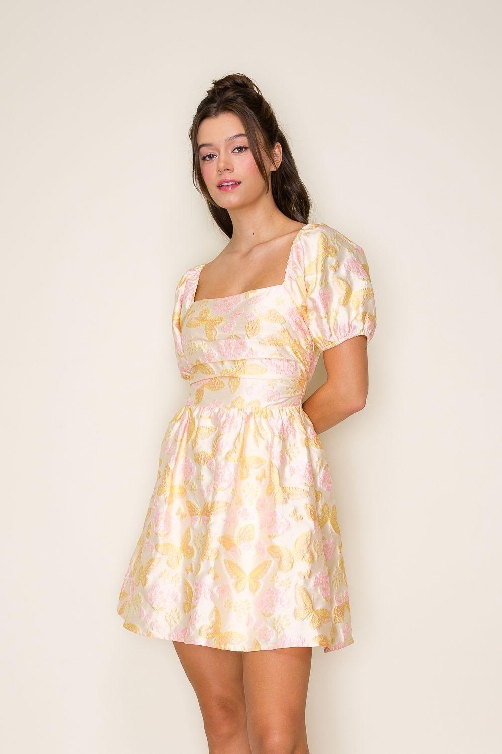 Kegan Mini in Ivory/Yellow/Pink