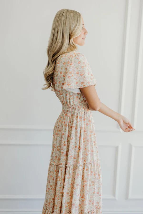 eden flounce maxi dress Vivid Eden Women's Soft Pink Contrast Lace Ruffle Hem Elegant Dress,Deep V Neck Short Sleeve Maxi Dress,High Waist Flowy Tropical Summer Holiday Vacation Holiday