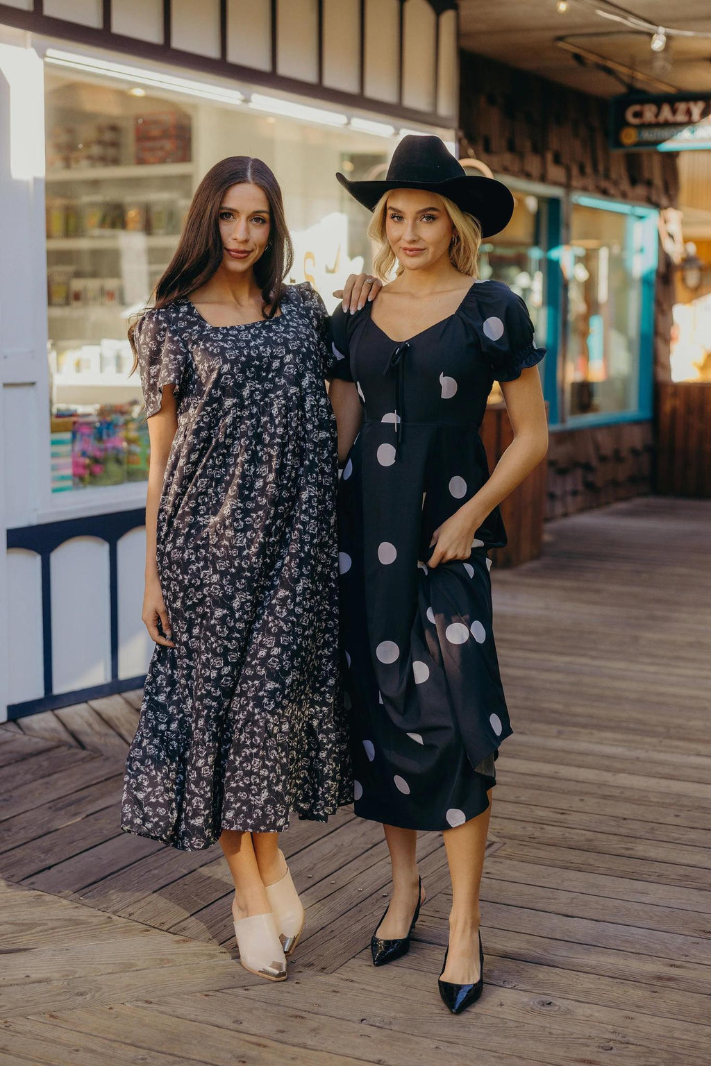 Runa Modest Dress in Sunday Dot