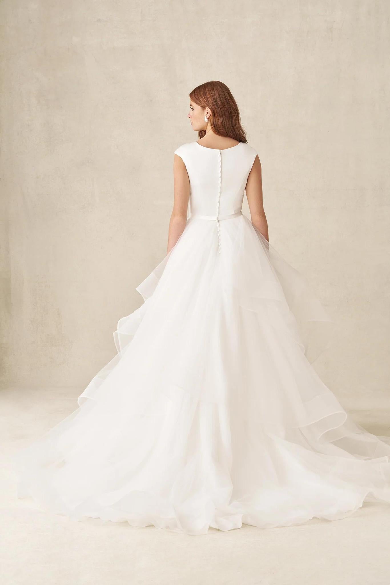 M788 NC Modest Wedding Dress